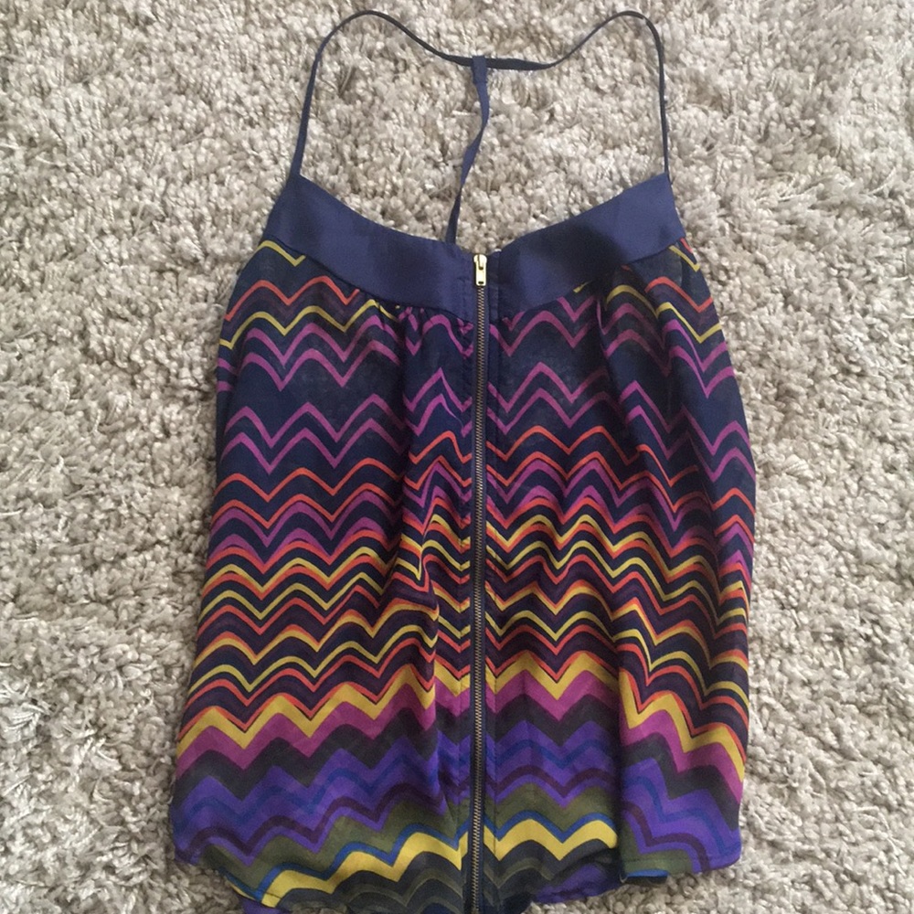 Sheer summer zip top